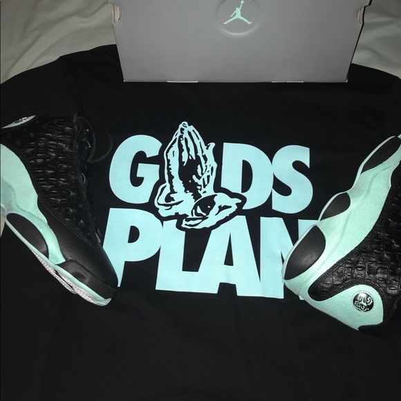 Jordan 13 island green NIB w/ matching shirt main image 5